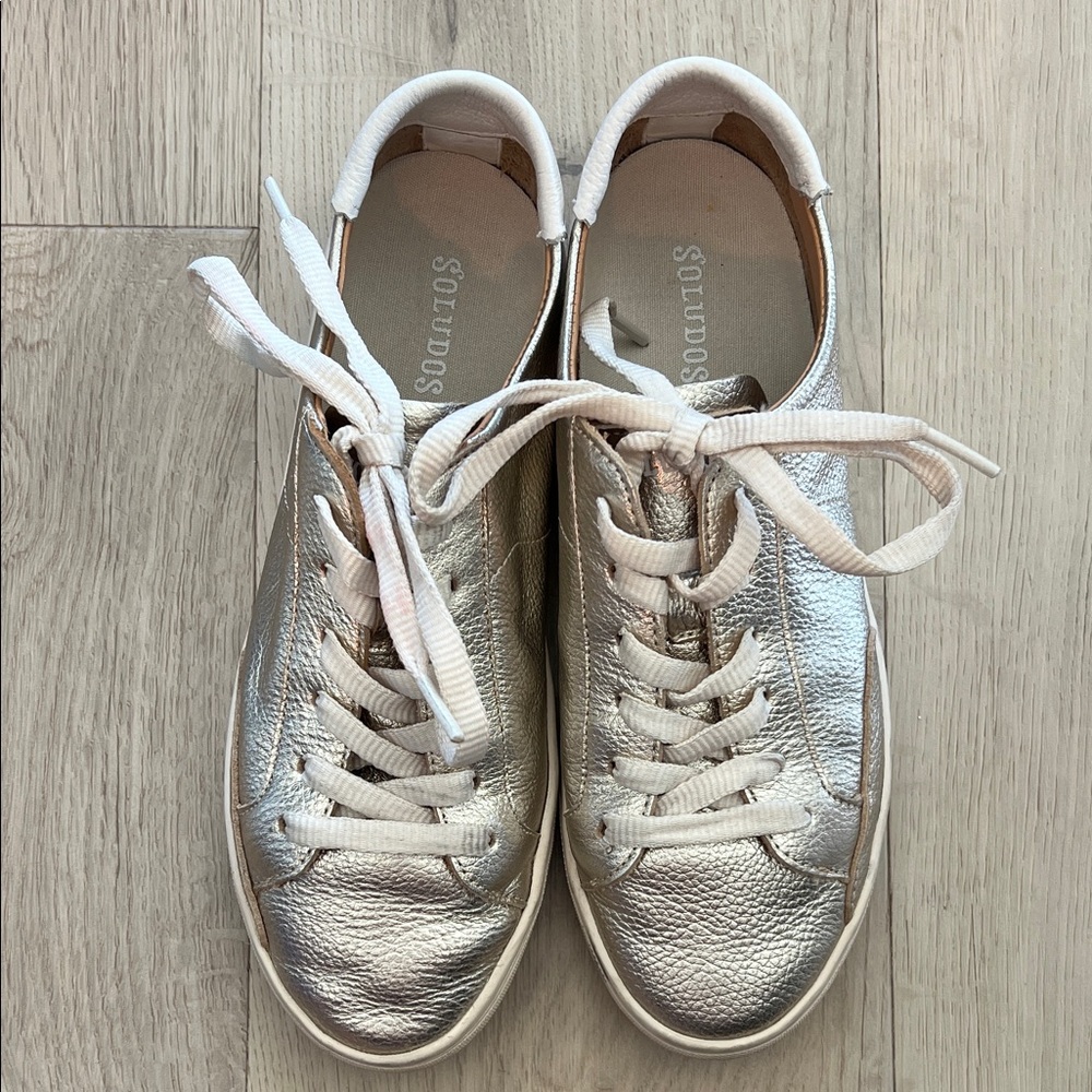 Soludos Metallic Platinum Ibiza Sneakers